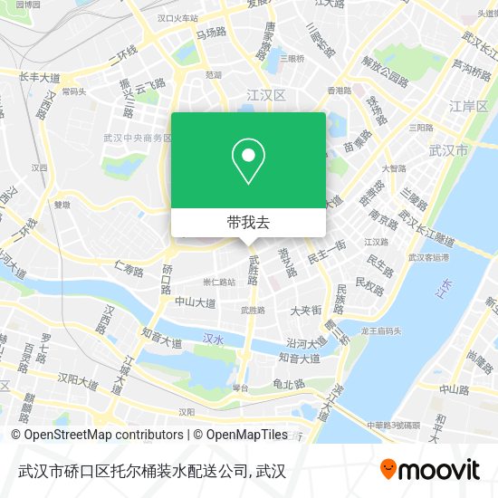武汉市硚口区托尔桶装水配送公司地图