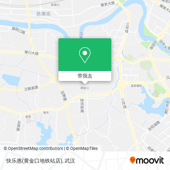 快乐惠(黄金口地铁站店)地图