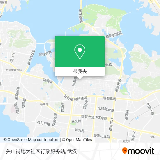 关山街地大社区行政服务站地图