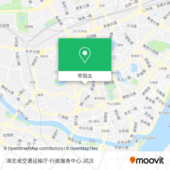 湖北省交通运输厅-行政服务中心地图