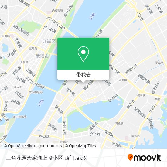 三角花园余家湖上段小区-西门地图