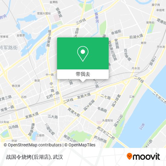 战国令烧烤(后湖店)地图