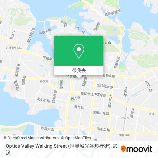 Optics Valley Walking Street (世界城光谷步行街)地图