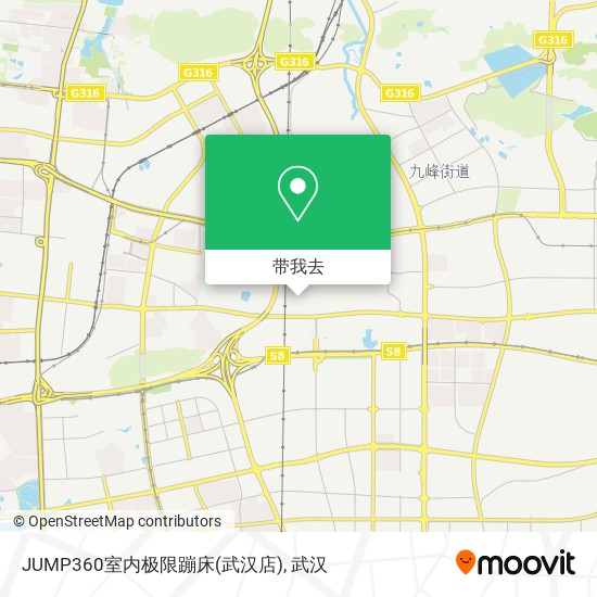 JUMP360室内极限蹦床(武汉店)地图