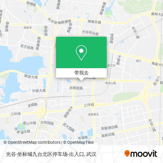 光谷·坐标城九台北区停车场-出入口地图