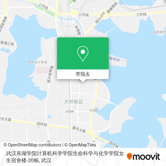武汉东湖学院计算机科学学院生命科学与化学学院女生宿舍楼-20栋地图