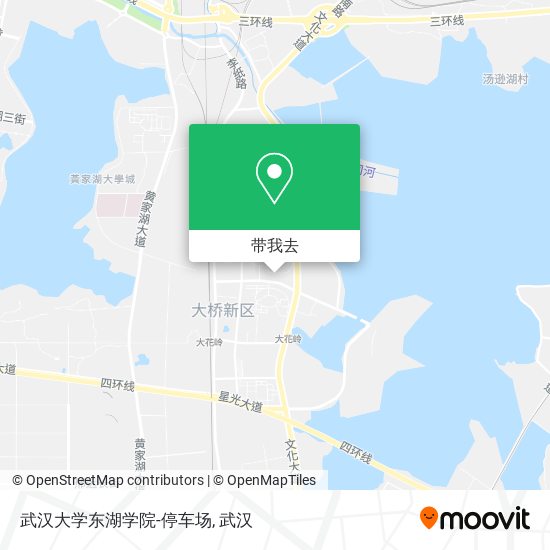 武汉大学东湖学院-停车场地图