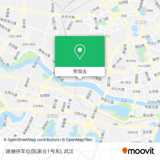 路侧停车位(阮家台1号东)地图