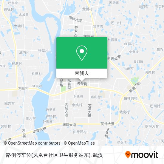 路侧停车位(凤凰台社区卫生服务站东)地图