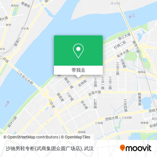 沙驰男鞋专柜(武商集团众圆广场店)地图