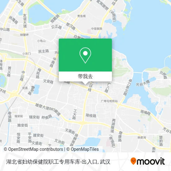 湖北省妇幼保健院职工专用车库-出入口地图