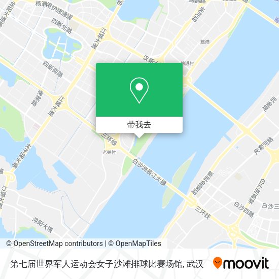 第七届世界军人运动会女子沙滩排球比赛场馆地图