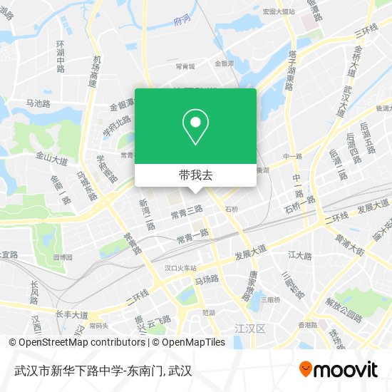 武汉市新华下路中学-东南门地图
