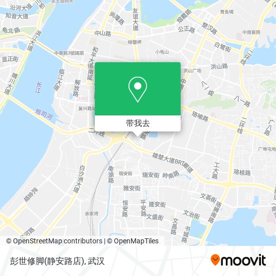 彭世修脚(静安路店)地图