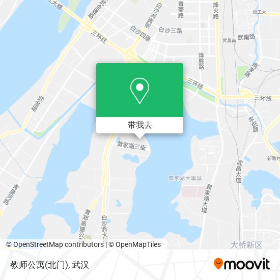 教师公寓(北门)地图