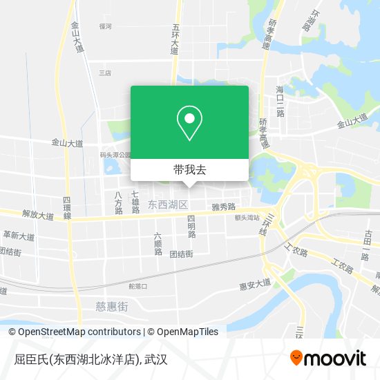 屈臣氏(东西湖北冰洋店)地图