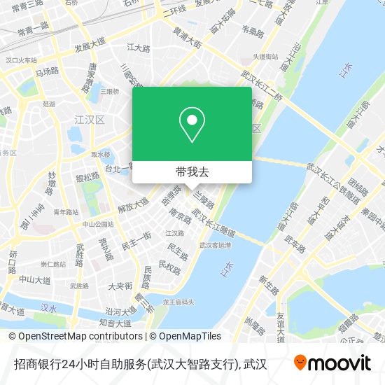 招商银行24小时自助服务(武汉大智路支行)地图