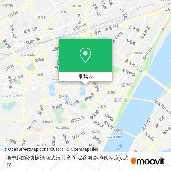 街电(如家快捷酒店武汉儿童医院香港路地铁站店)地图