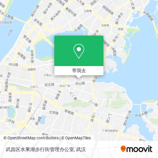 武昌区水果湖步行街管理办公室地图