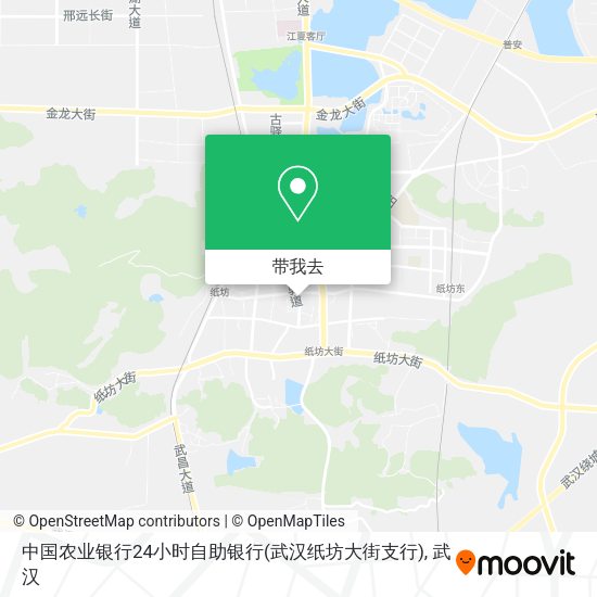 中国农业银行24小时自助银行(武汉纸坊大街支行)地图