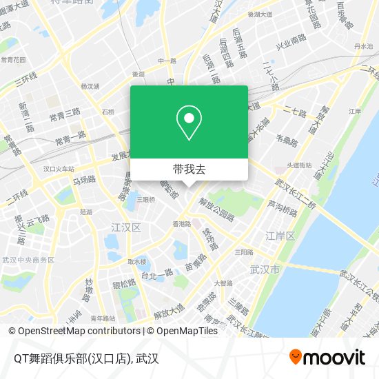 QT舞蹈俱乐部(汉口店)地图