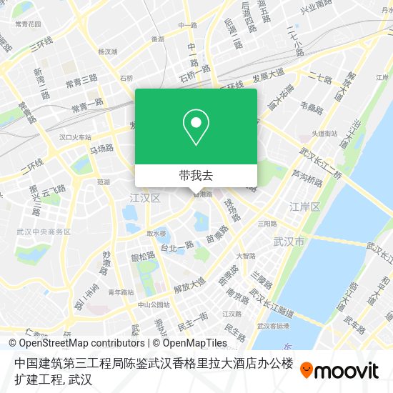 中国建筑第三工程局陈鉴武汉香格里拉大酒店办公楼扩建工程地图