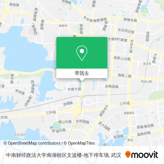 中南财经政法大学南湖校区文波楼-地下停车场地图