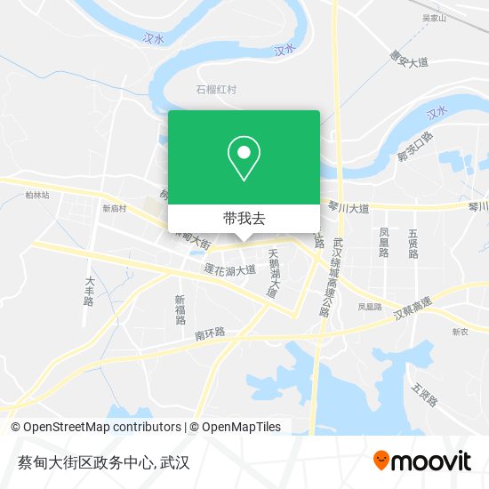 蔡甸大街区政务中心地图