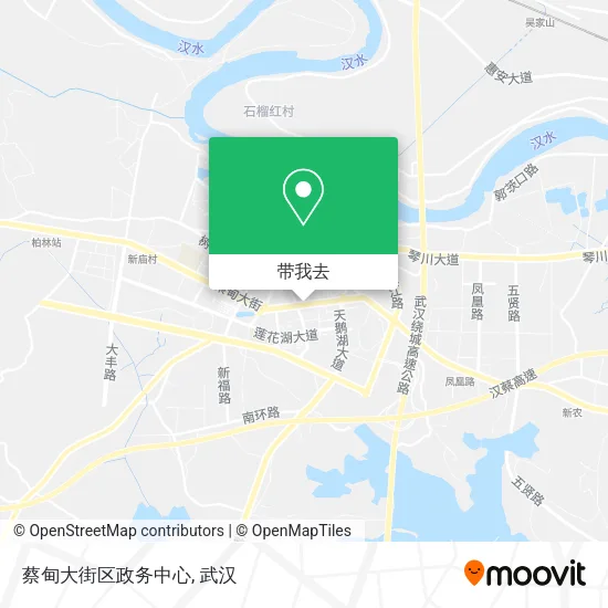 蔡甸大街区政务中心地图