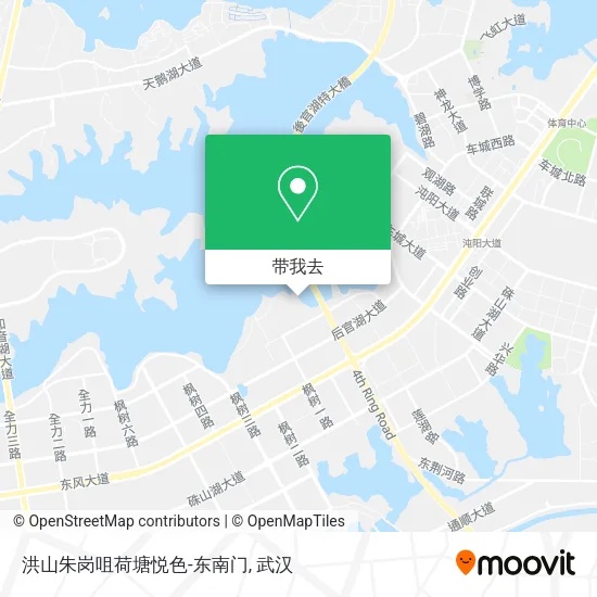 洪山朱岗咀荷塘悦色-东南门地图