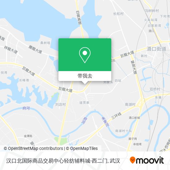 汉口北国际商品交易中心轻纺辅料城-西二门地图