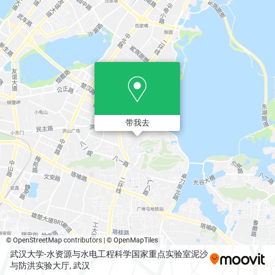 武汉大学-水资源与水电工程科学国家重点实验室泥沙与防洪实验大厅地图