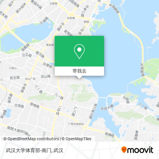 武汉大学体育部-南门地图