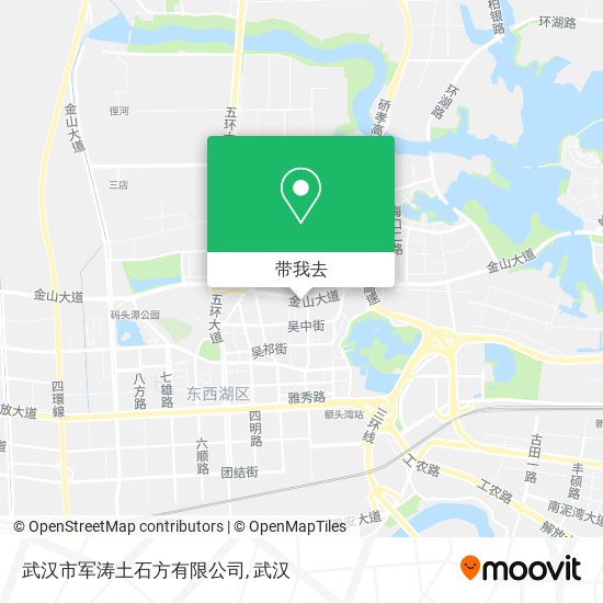 武汉市军涛土石方有限公司地图