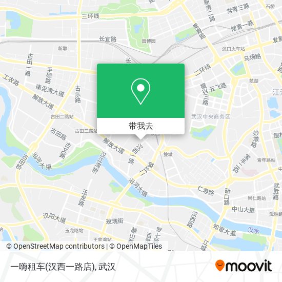 一嗨租车(汉西一路店)地图