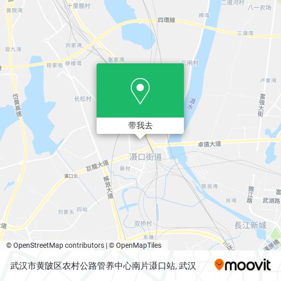 武汉市黄陂区农村公路管养中心南片滠口站地图