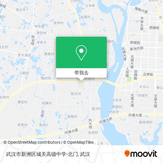 武汉市新洲区城关高级中学-北门地图