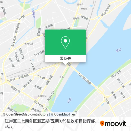 江岸区二七商务区新五期(五期3片)征收项目指挥部地图