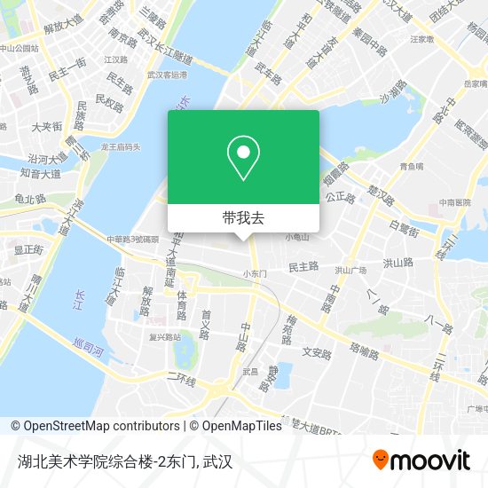 湖北美术学院综合楼-2东门地图