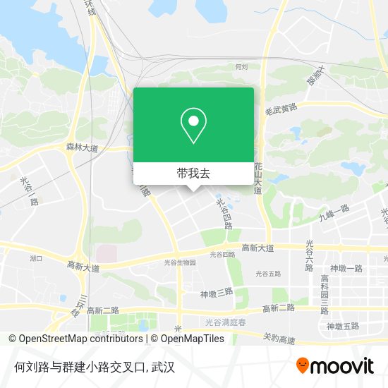 何刘路与群建小路交叉口地图