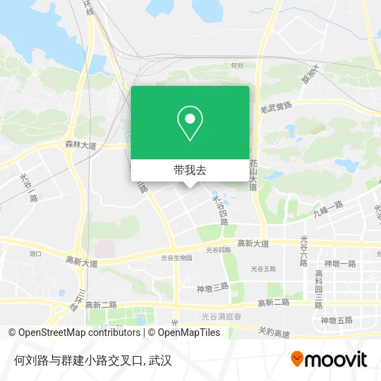 何刘路与群建小路交叉口地图