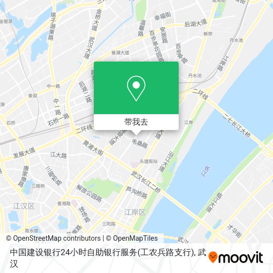 中国建设银行24小时自助银行服务(工农兵路支行)地图
