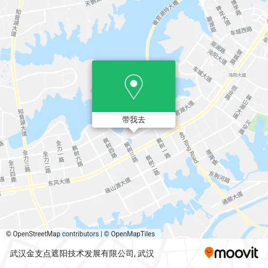 武汉金支点遮阳技术发展有限公司地图