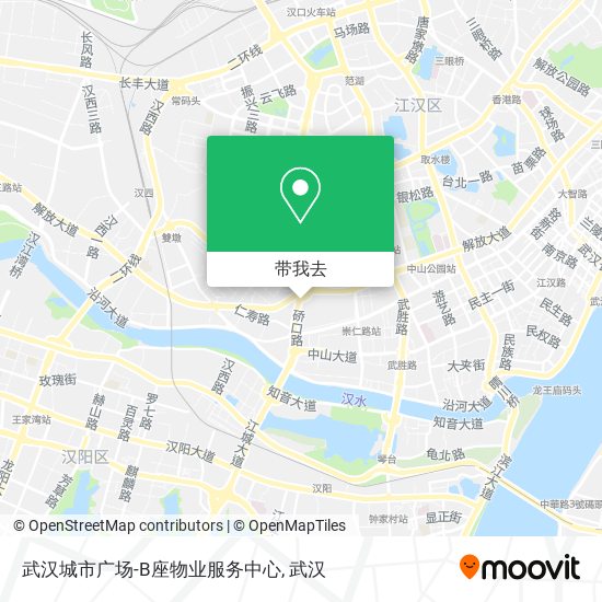 武汉城市广场-B座物业服务中心地图