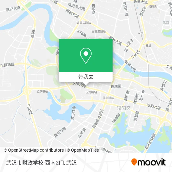 武汉市财政学校-西南2门地图