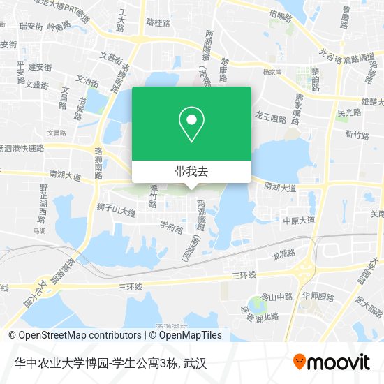 华中农业大学博园-学生公寓3栋地图