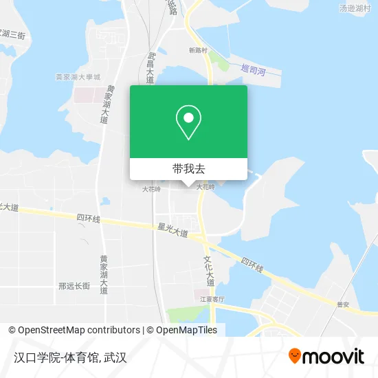 汉口学院-体育馆地图