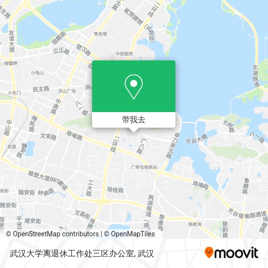 武汉大学离退休工作处三区办公室地图