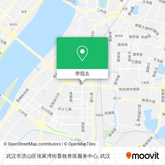 武汉市洪山区张家湾街畜牧兽医服务中心地图