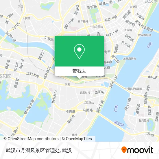 武汉市月湖风景区管理处地图